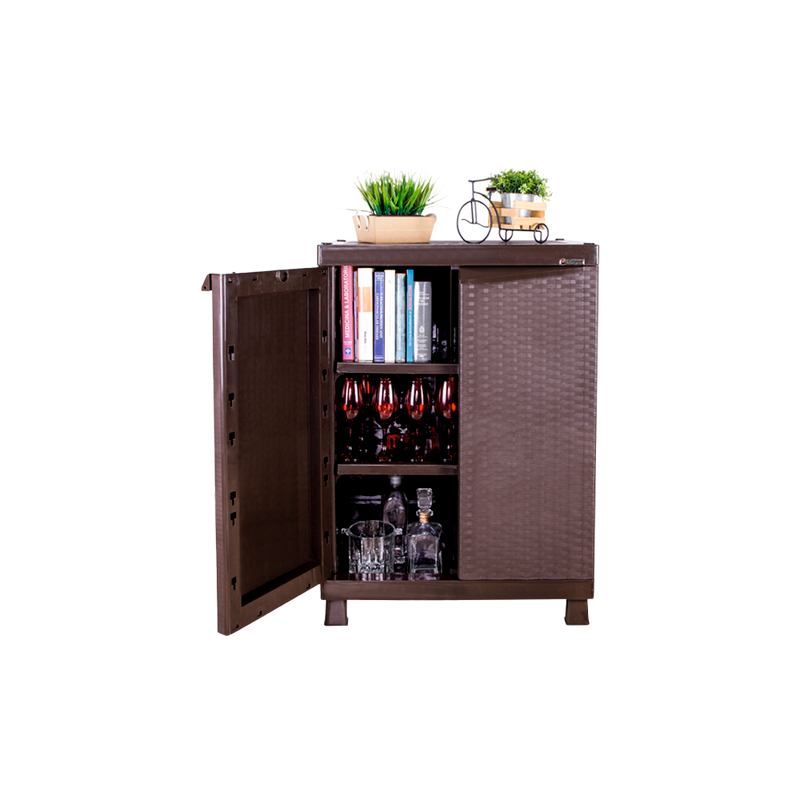 ARMARIO MEDIANO RATTAN-WENGUE COLPLAST