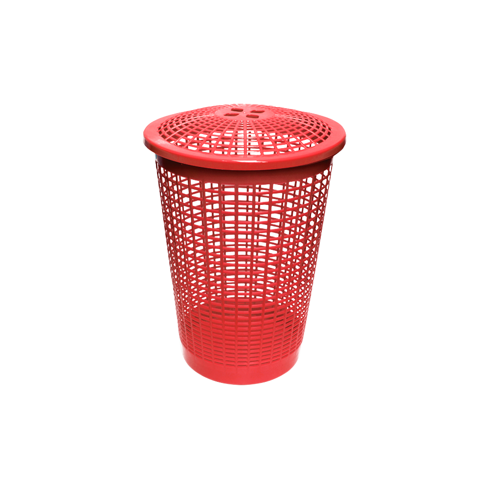 CESTA DE ROPA ROJA COLPLAST