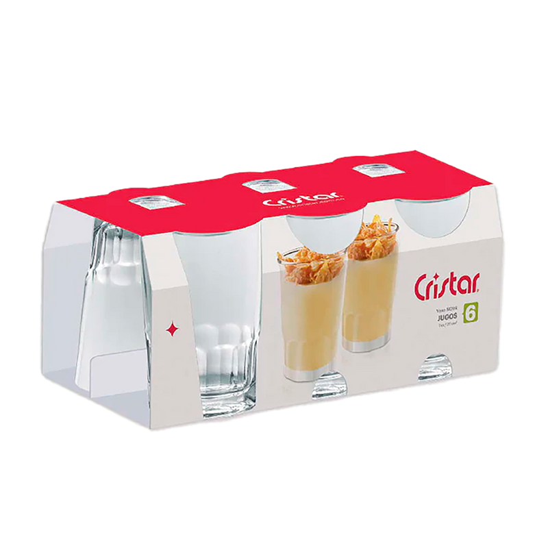 VASO NOVA VIDRIO CRISTAR X6 11OZ