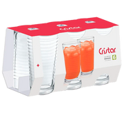 VASO OPTICO JUEGO X6 7oz CRISTAR
