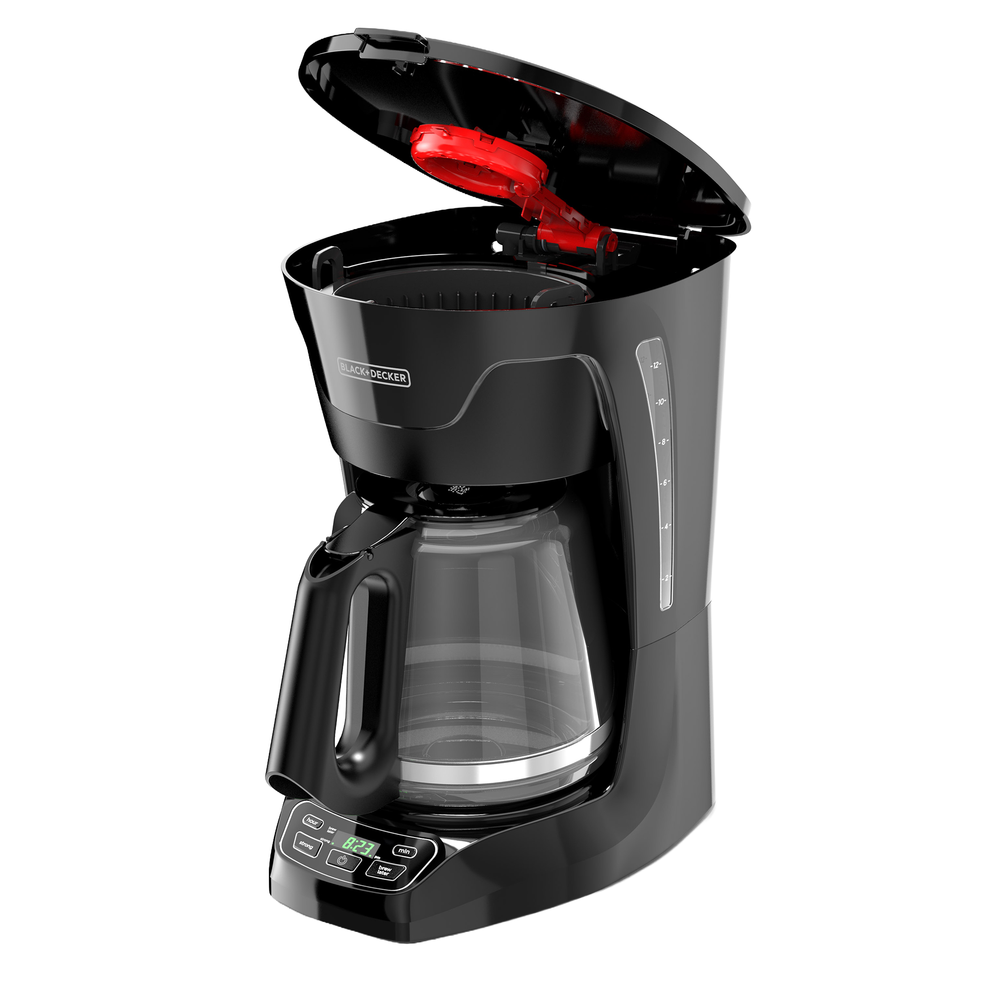 CAFETERA 12TZ JARRA DE VIDRIO BLACK-DECK