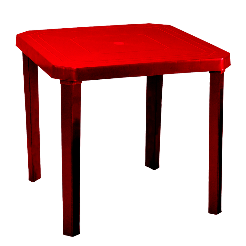 MESA FREEDOM ROJO COLPLAST