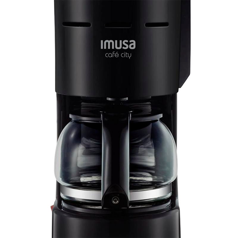 Cafetera de filtro IMUSA Café City 6 Tazas Negra