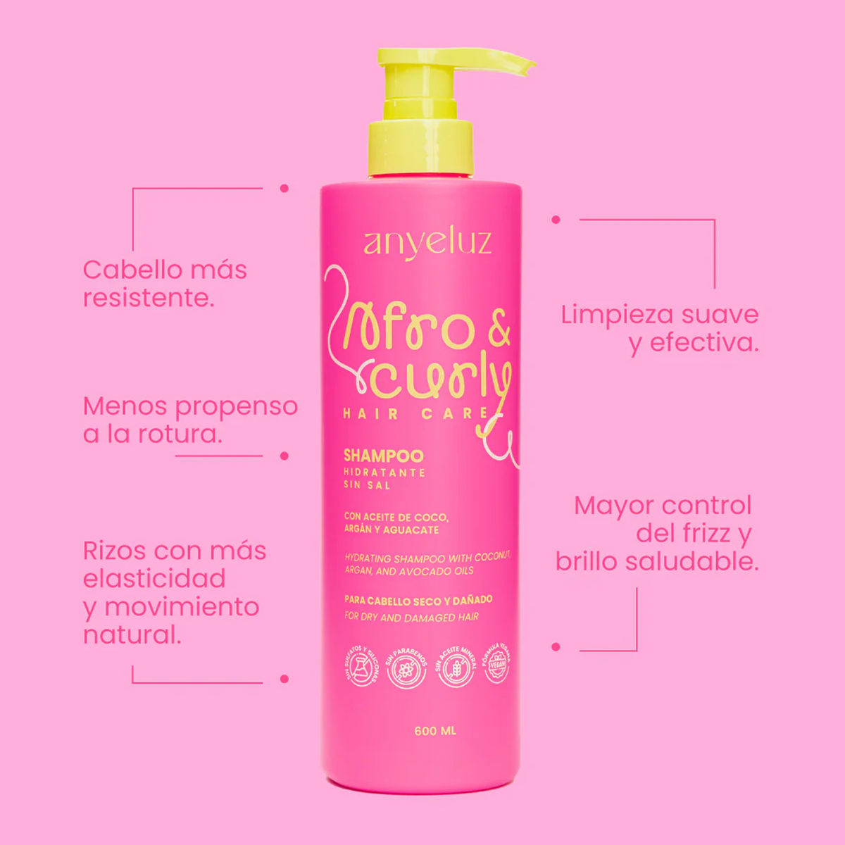 SHAMPOO AFRO & CURLY ANYELUZ