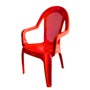 SILLA ALLURE CON BRAZOS - ROJO COLPLAST