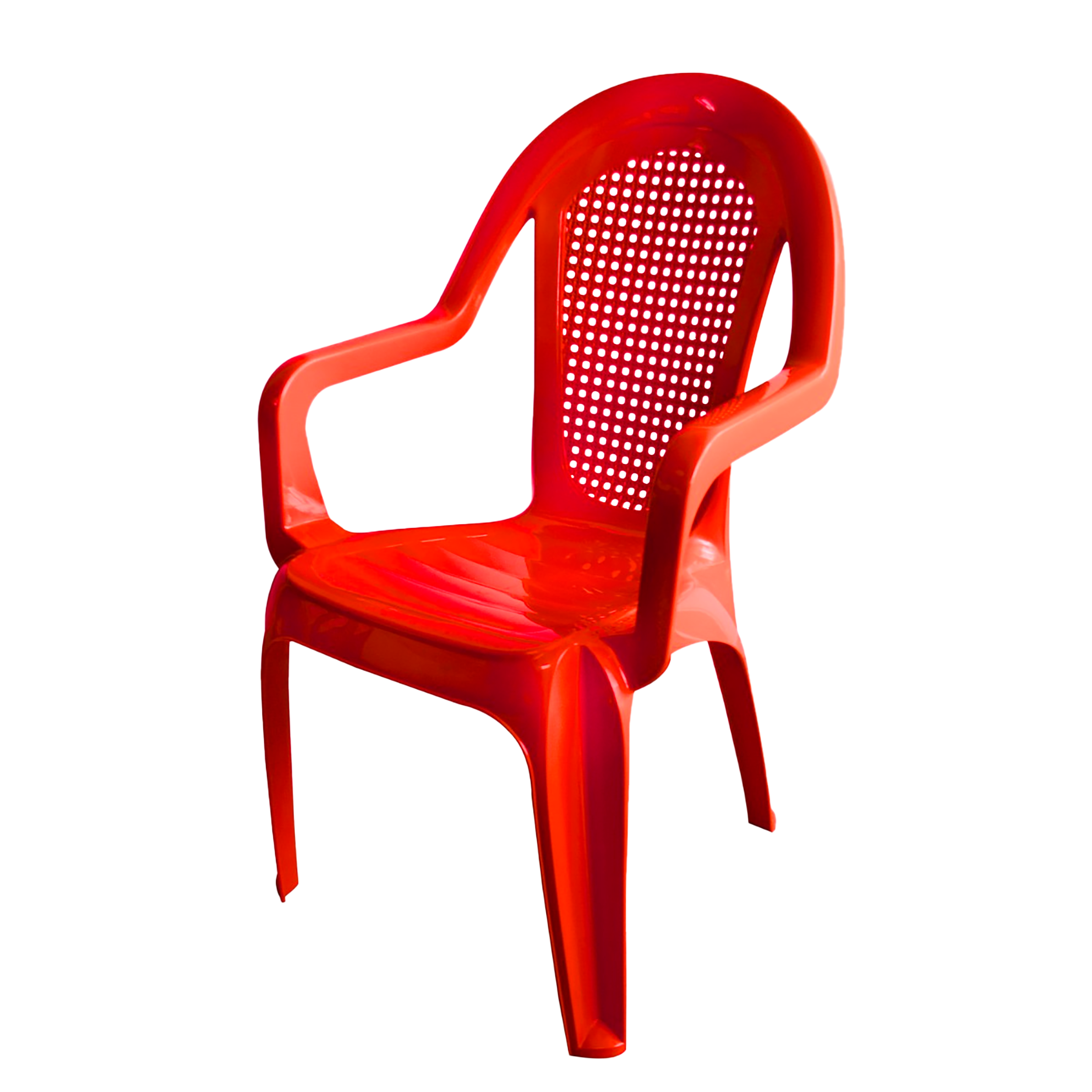 SILLA ALLURE CON BRAZOS - ROJO COLPLAST