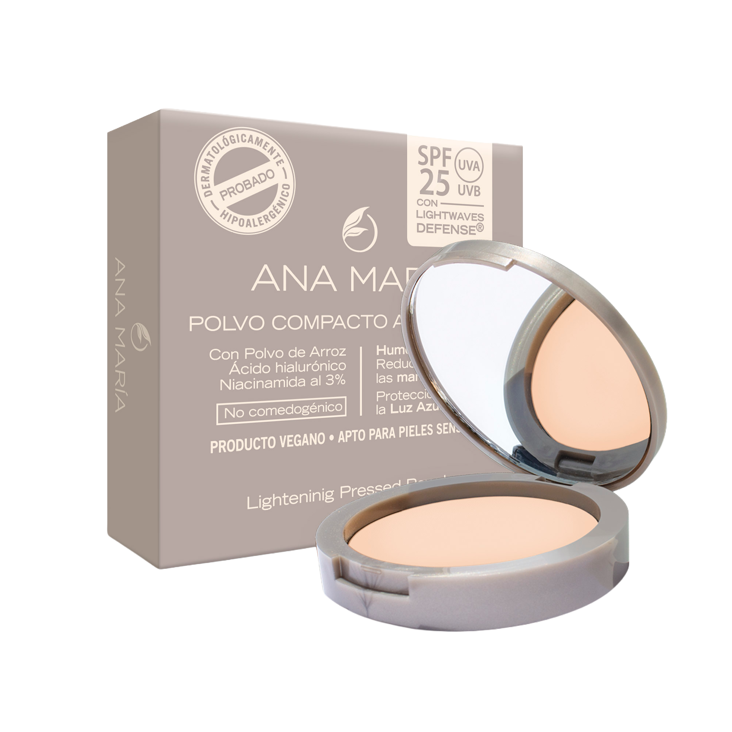 POLVO COMPACTO ACLARANTE HUMECTANTE PERLA