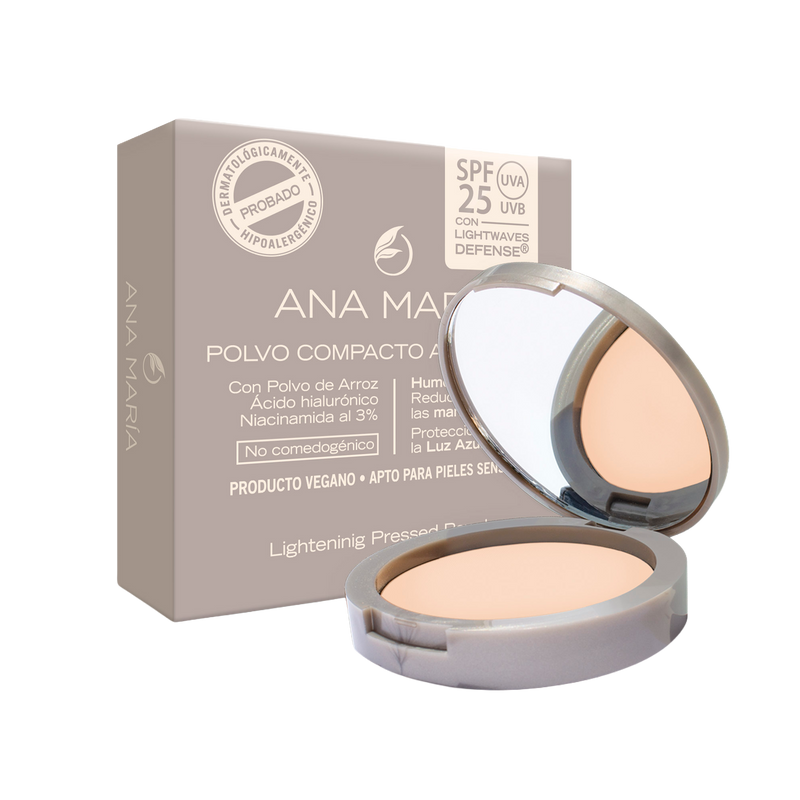 POLVO COMPACTO ACLARANTE HUMECTANTE PERLA