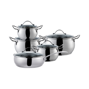 BATERIA ILKO DSGN APPLE ACERO INOX 10PZS