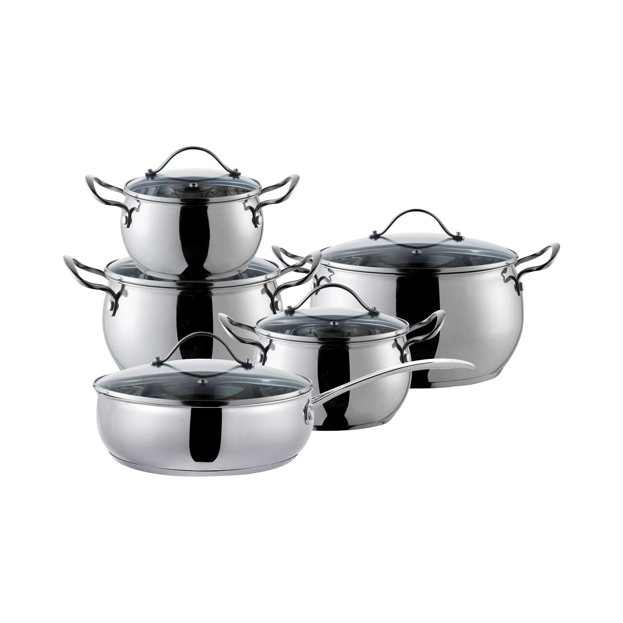 BATERIA ILKO DSGN APPLE ACERO INOX 10PZS