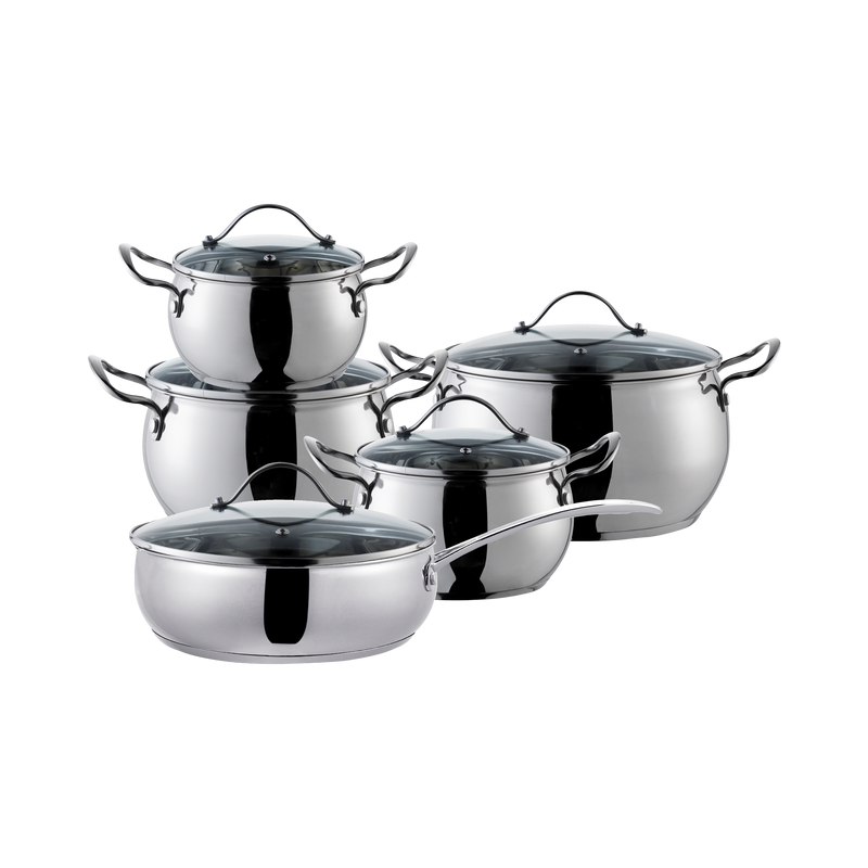 BATERIA ILKO DSGN APPLE ACERO INOX 10PZS