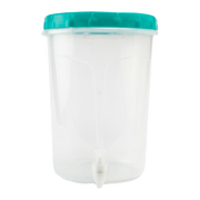 RECIPIENTE REDONDO 5000 ML CON GRIFO MUNDIPLAS