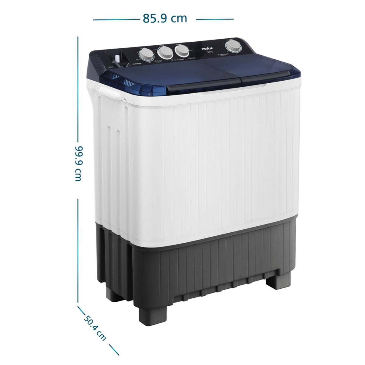 LAVADORA 16KG 2 TINAS BCA MABE