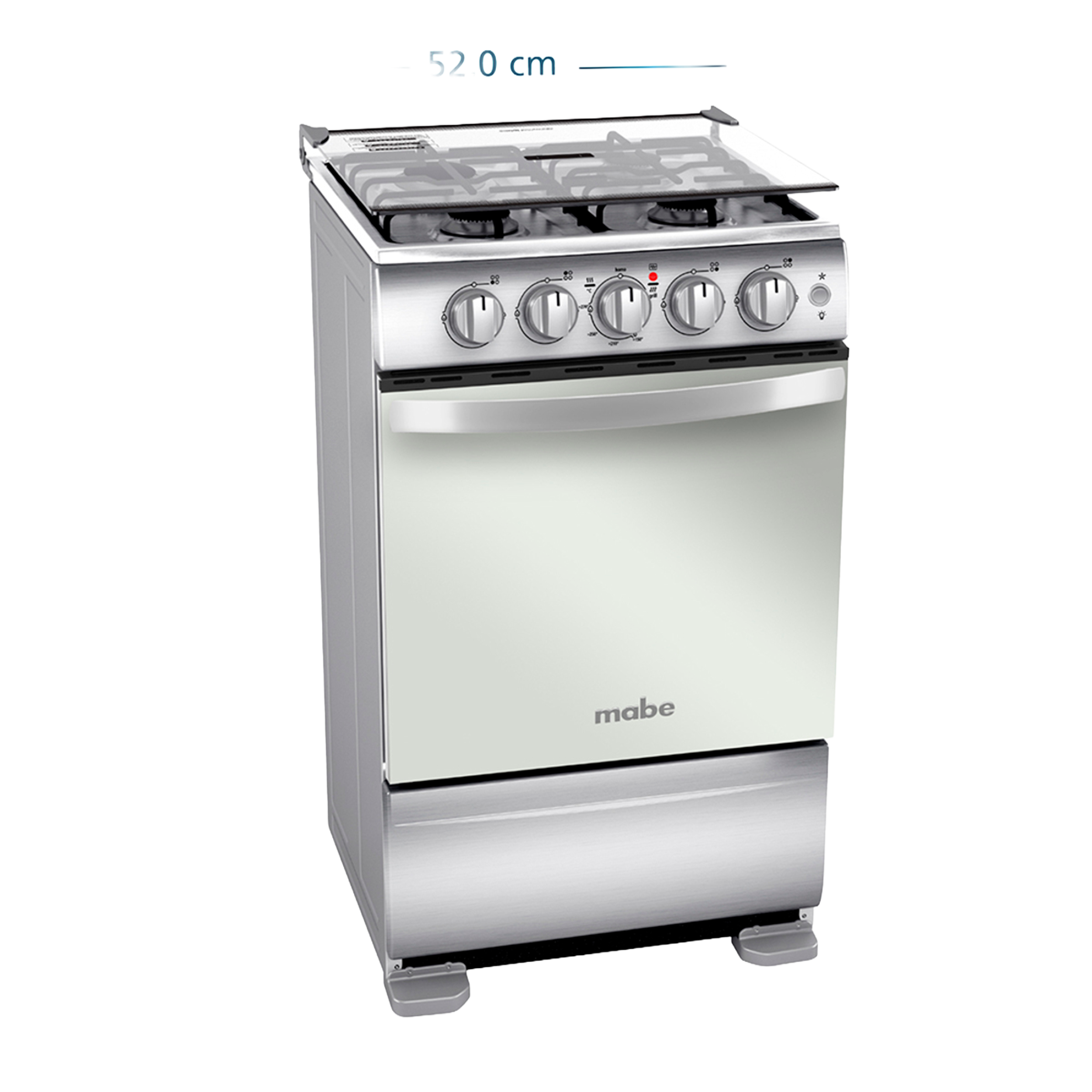 COCINA DE GAS 52 CM INOXIDABLE