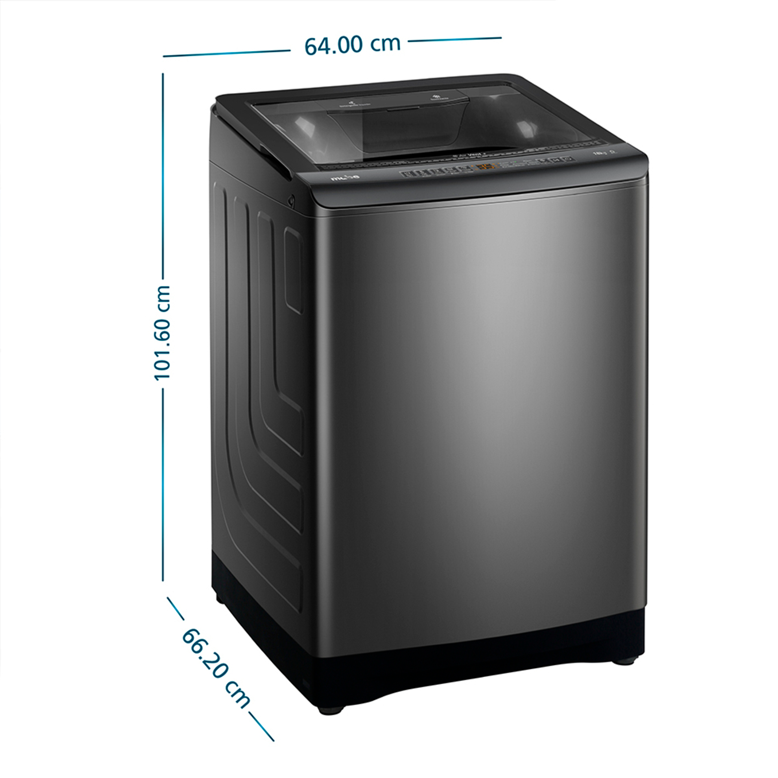 LAVADORA 18KG AUT DIGITAL DIAMOND GRAY