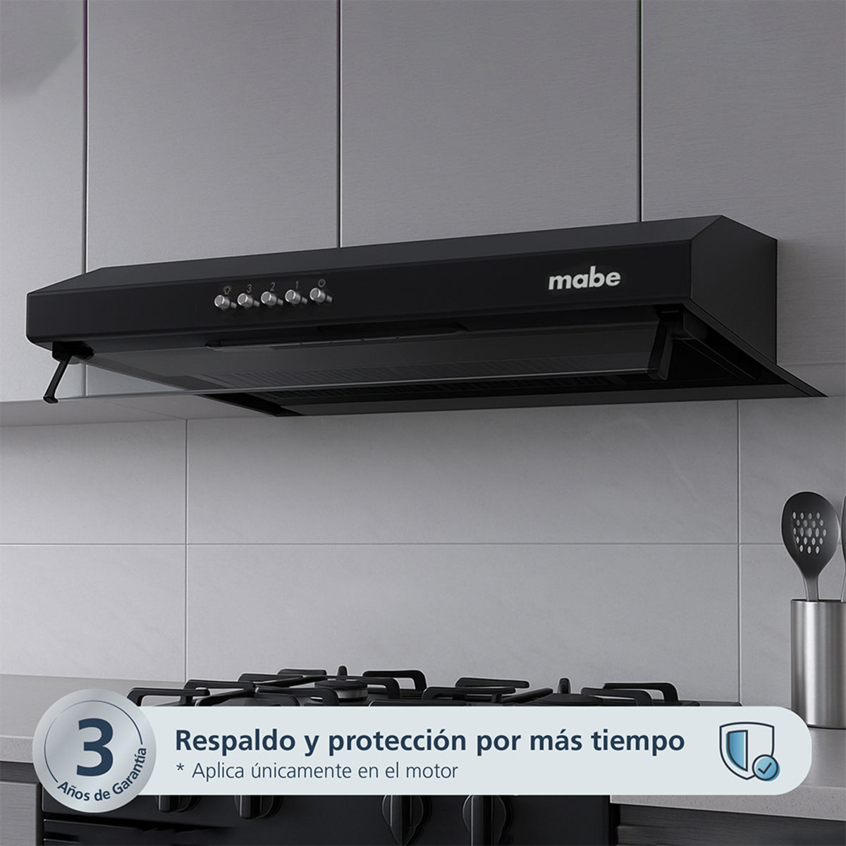 CAMPANA UTILITARIA 60CM NEGRO MABE