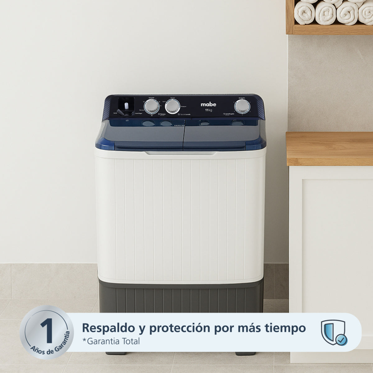 LAVADORA 2 TINAS SEMIAUTOM13 KG BCA MABE