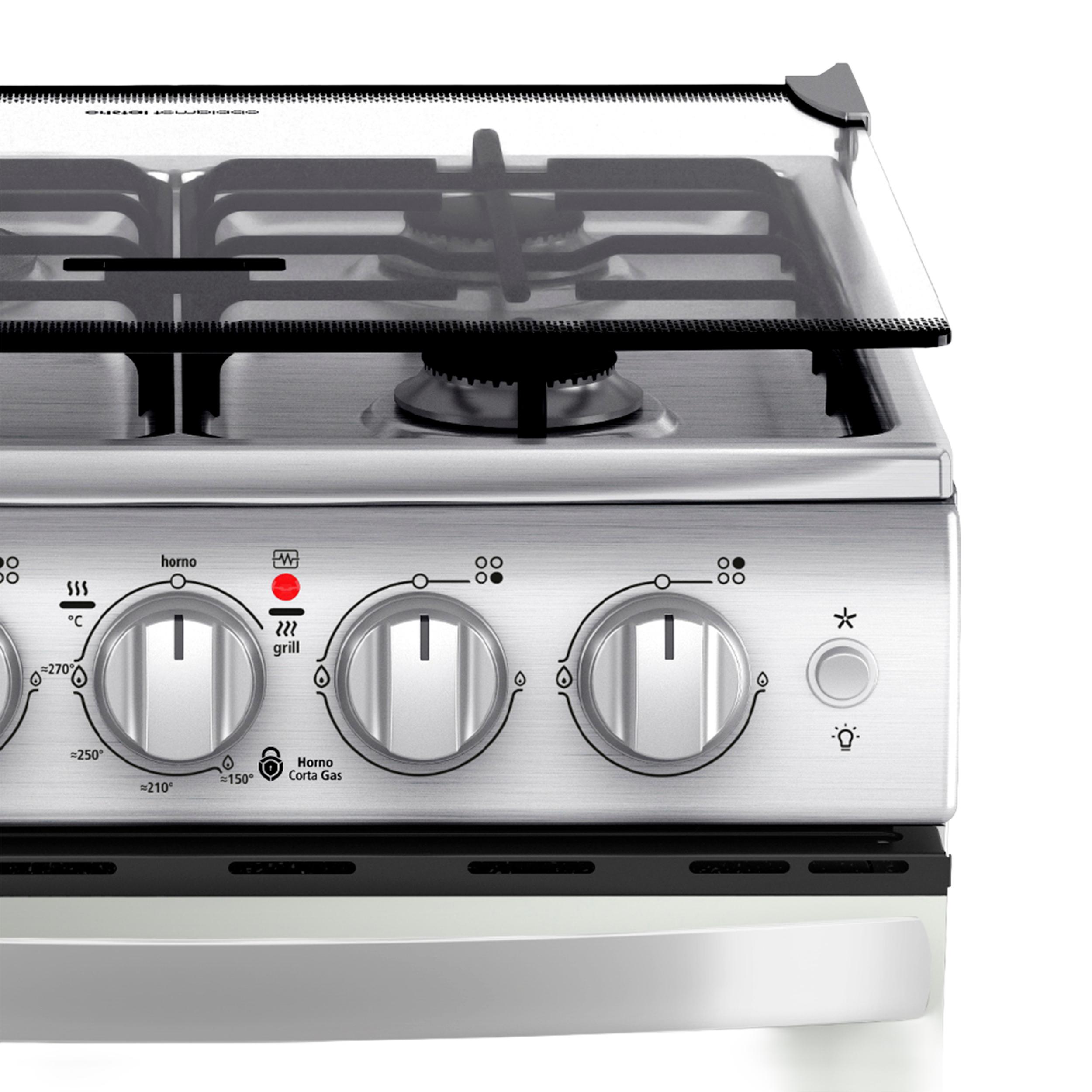 COCINA DE GAS 52 CM INOXIDABLE