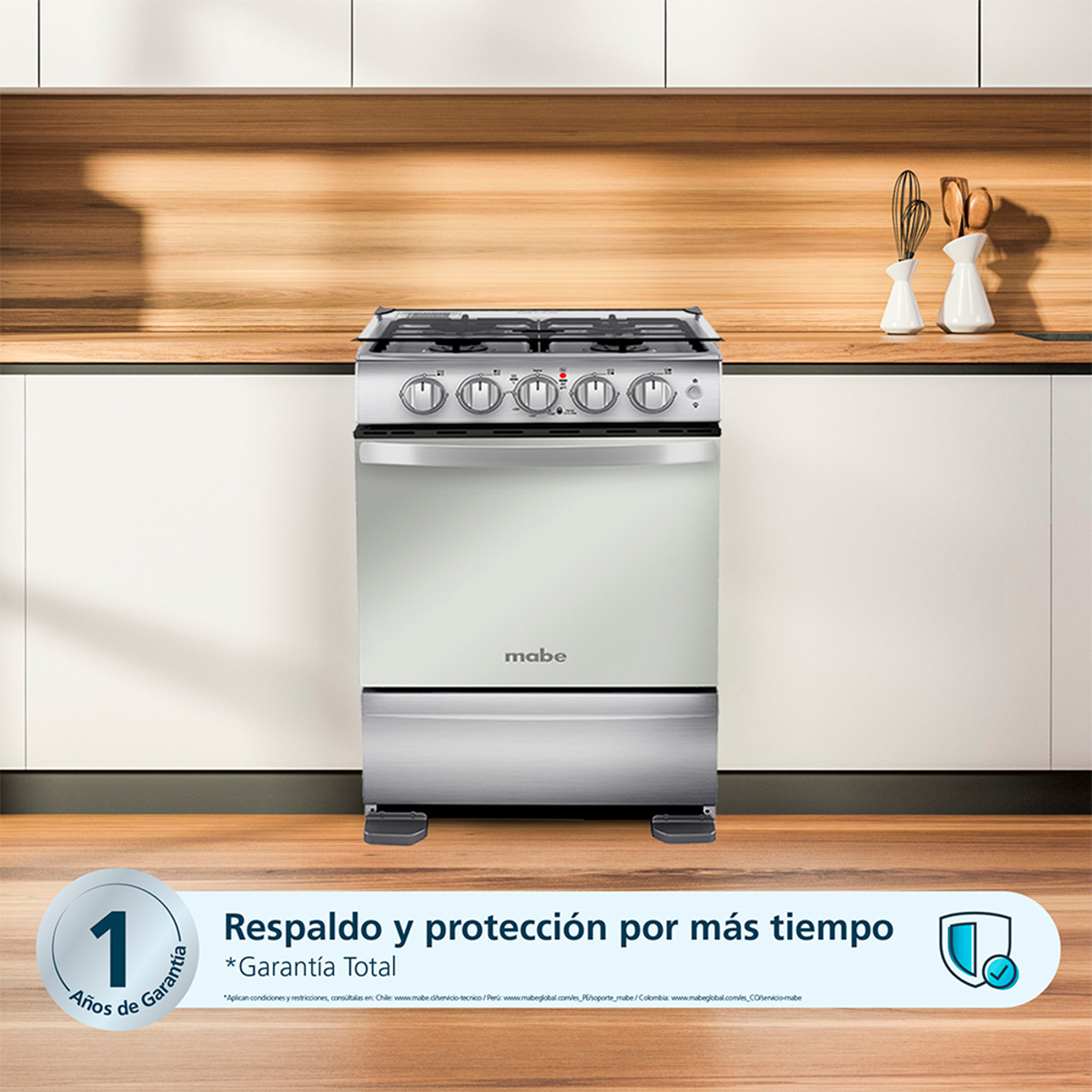 COCINA DE GAS 52 CM INOXIDABLE