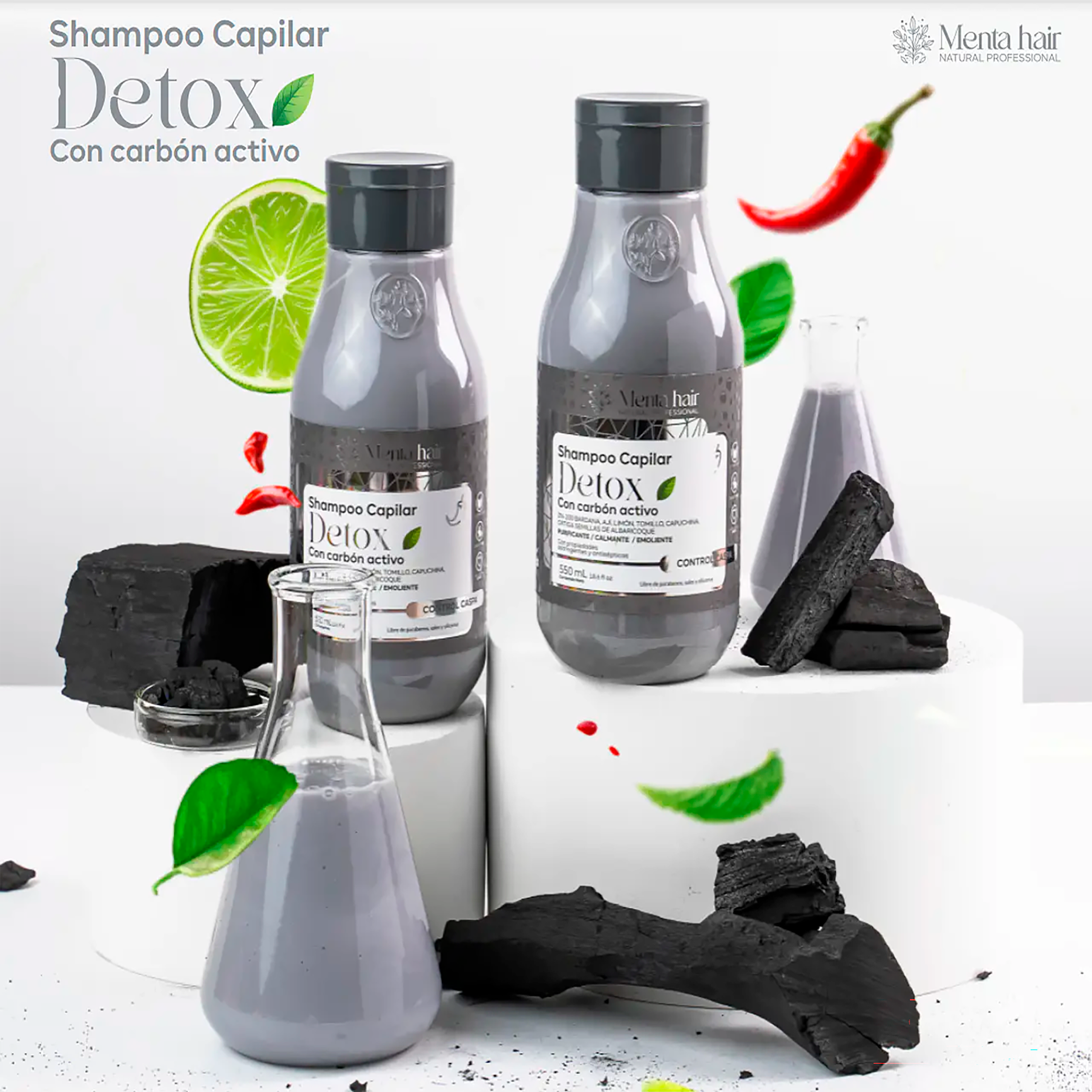 SHAMPOO CARBON ACTIVADO X550 ML