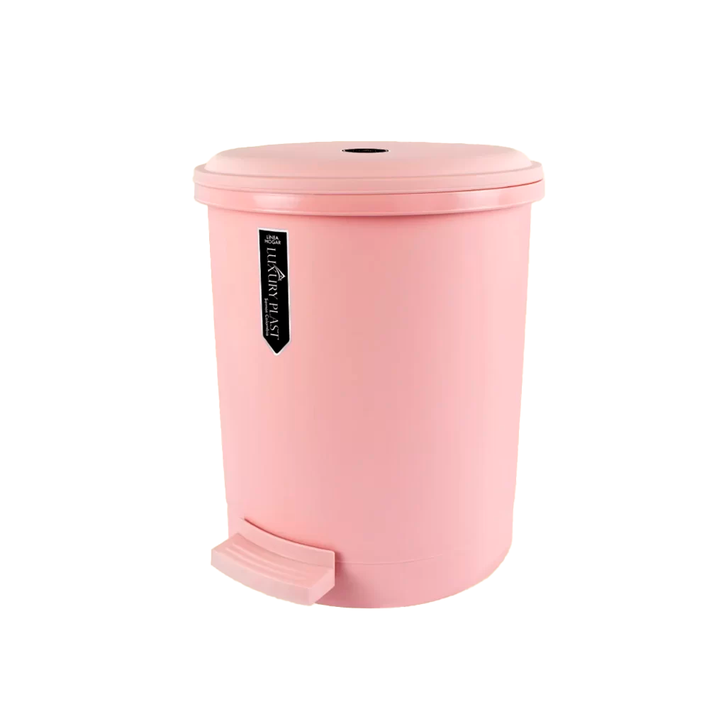 PAPELERA PREMIUM ROSA REDONDA LUXURY
