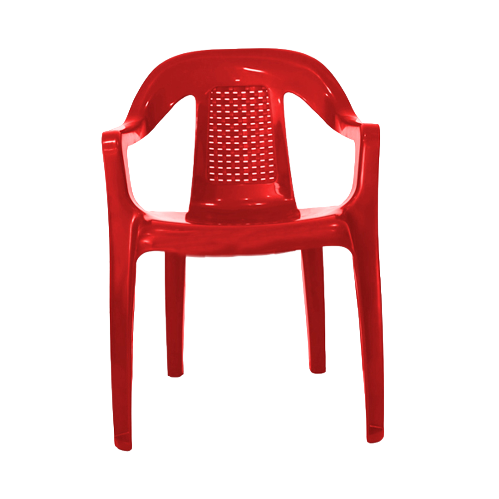 SILLA OCEANIA C/BRAZOS ROJO COLPLAST