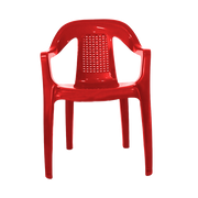 SILLA OCEANIA C/BRAZOS ROJO COLPLAST