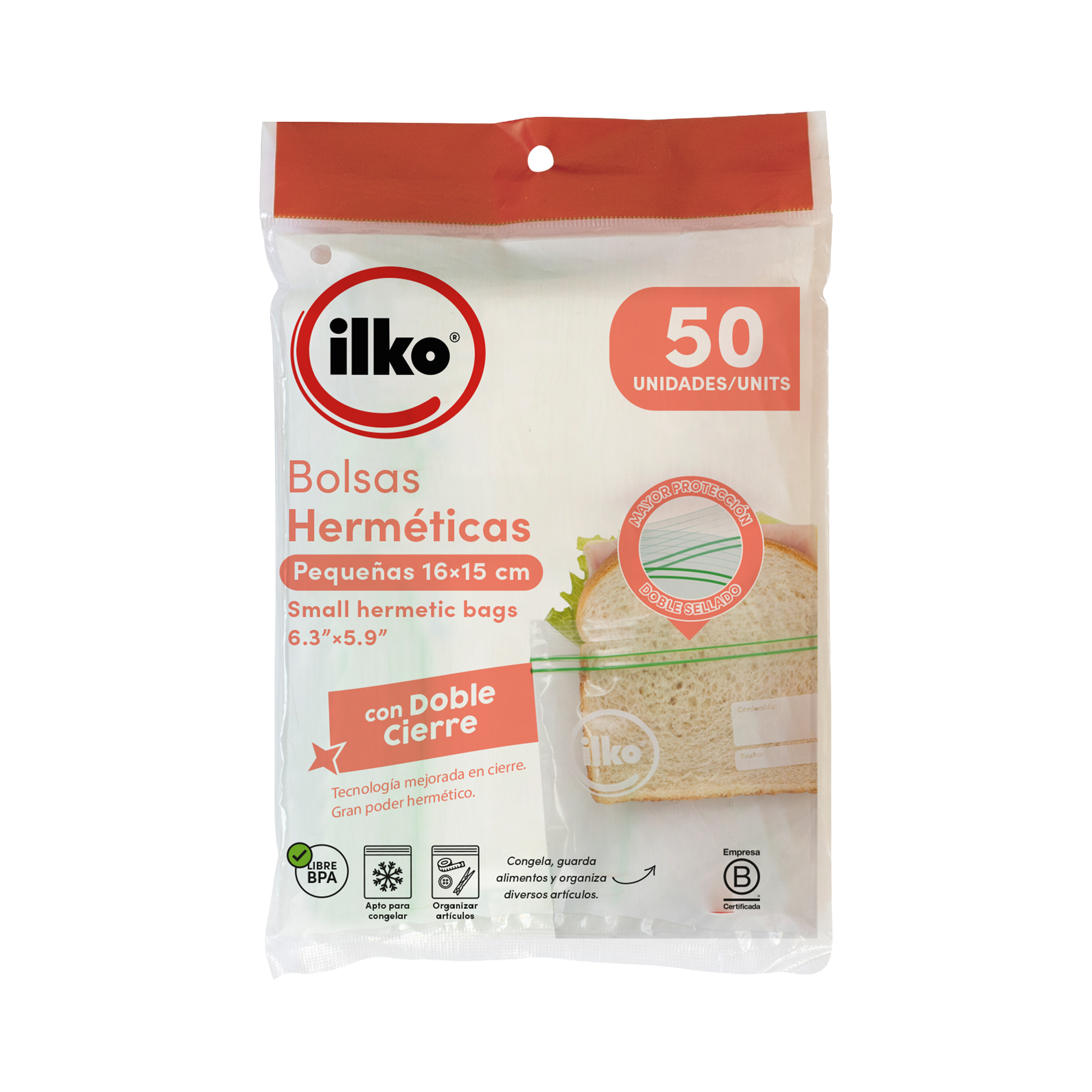 BOLSAS HERMETICAS ILKO BLS X50 15*16