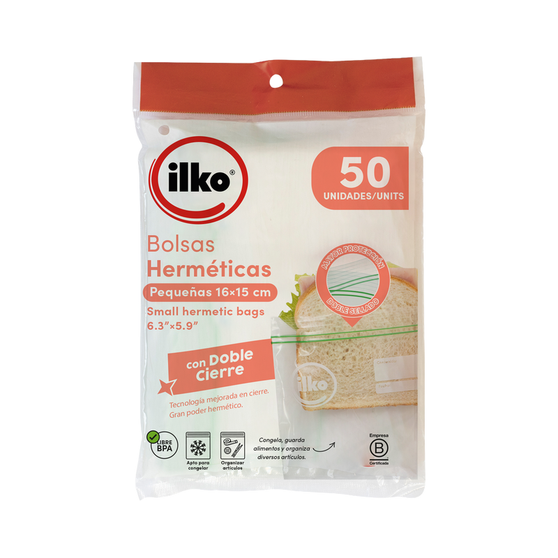 BOLSAS HERMETICAS ILKO BLS X50 15*16