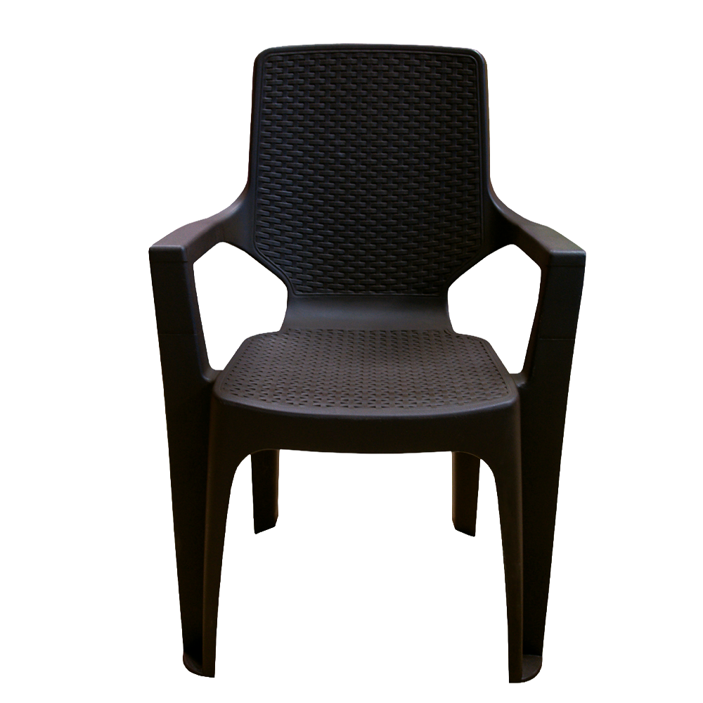 SILLA REGGINA C/BRAZOS RATTAN WENGUE COL