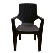 SILLA REGGINA C/BRAZOS RATTAN WENGUE COL