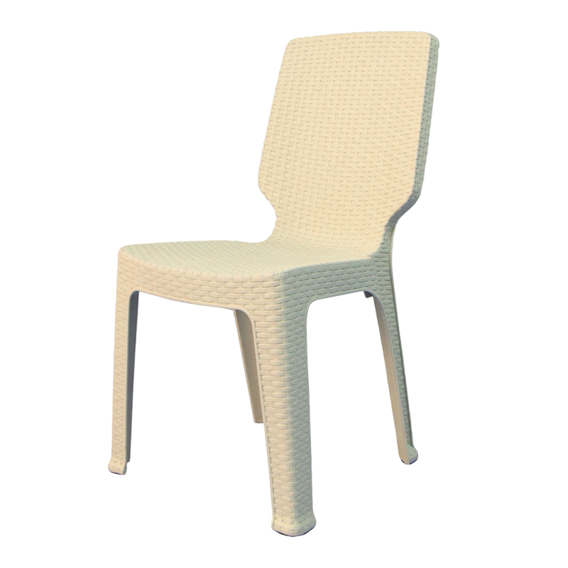 Silla Victoria Sin Brazos Rattan Avellana Colplast