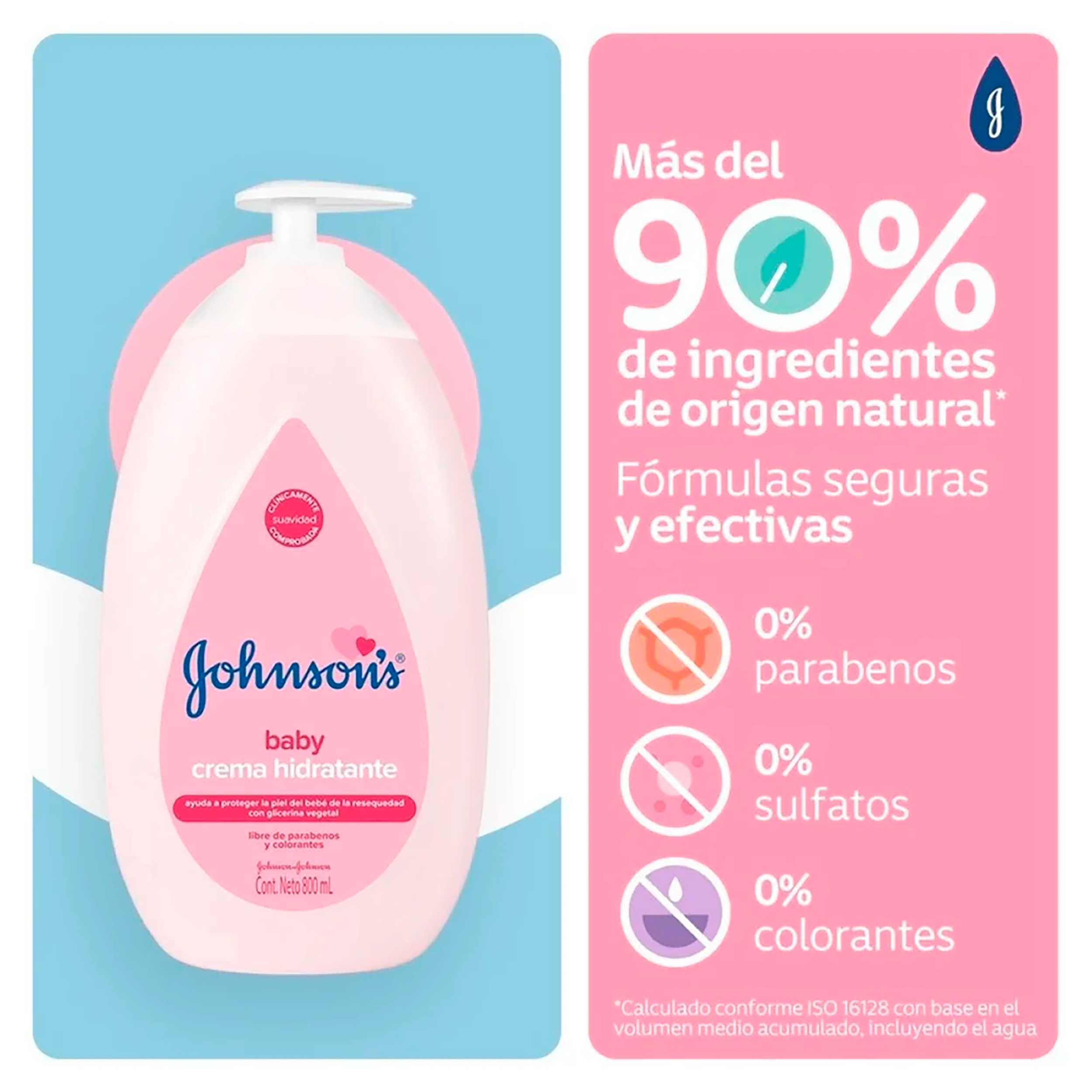 CREMA LIQUIDA HIDRATANTE BEBE JOHNSON'S® BABY ORIGINAL X800ML