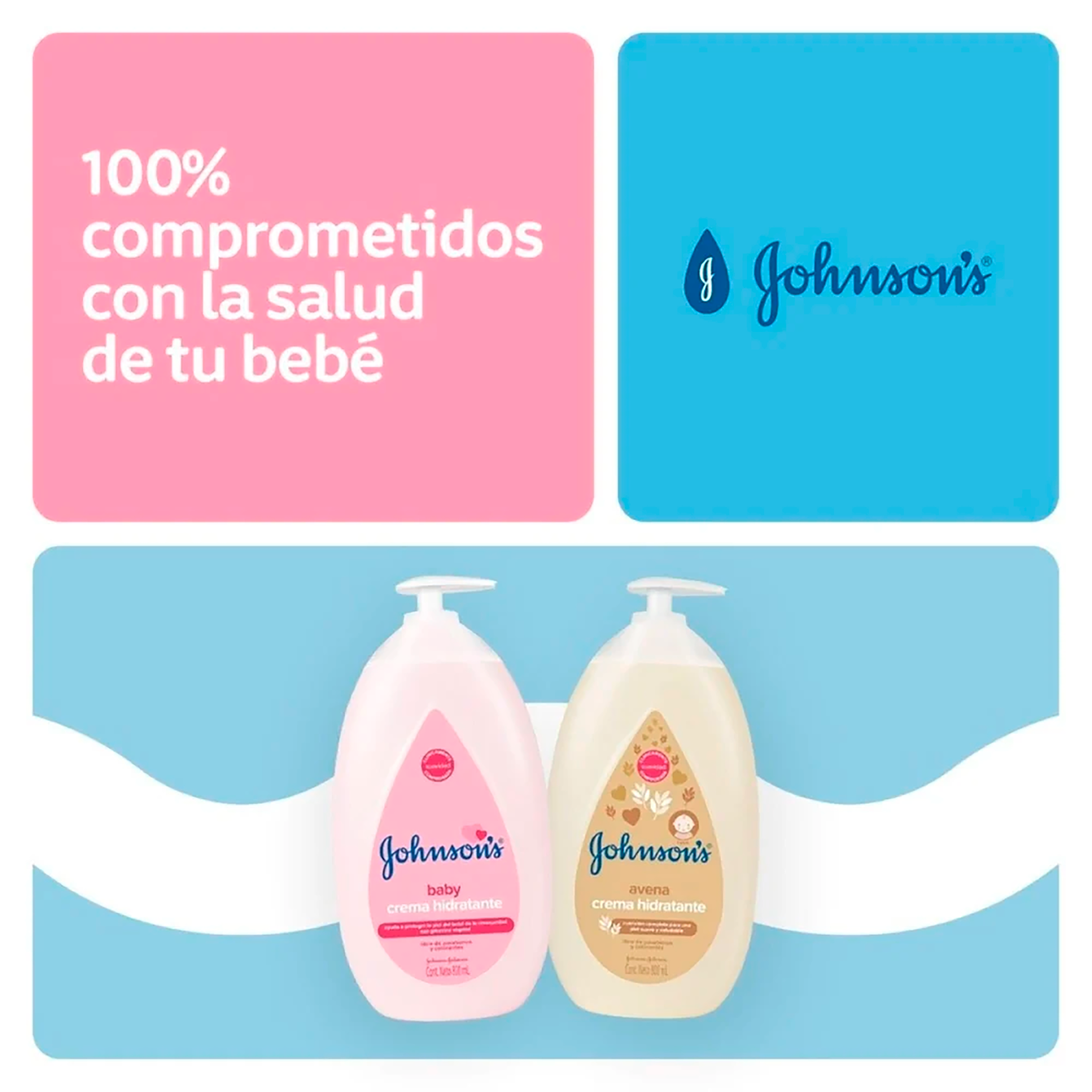 CREMA LIQUIDA HIDRATANTE BEBE JOHNSON'S® BABY ORIGINAL X800ML