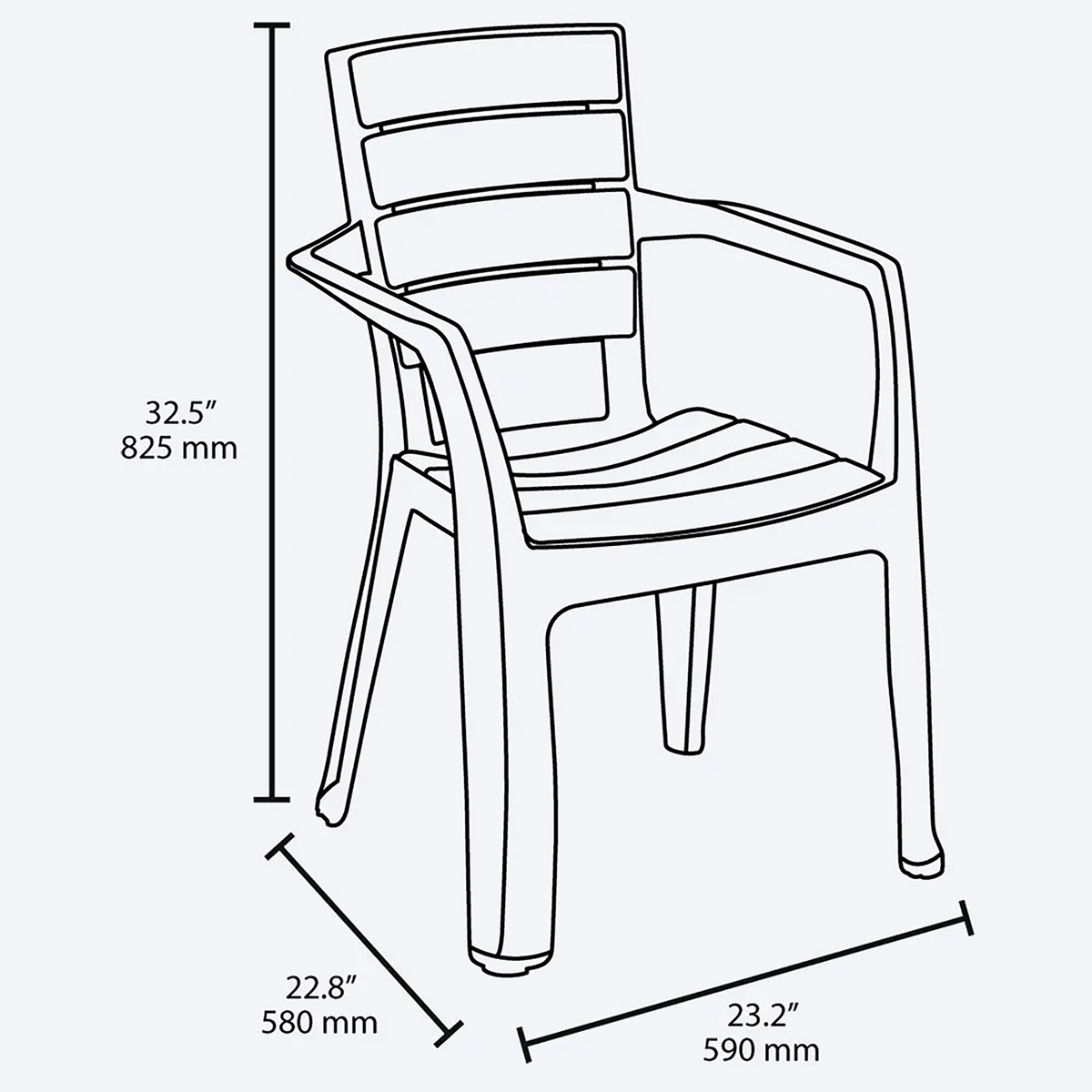 SILLA BARU C/BRAZOS AMARILLO MOSTAZA