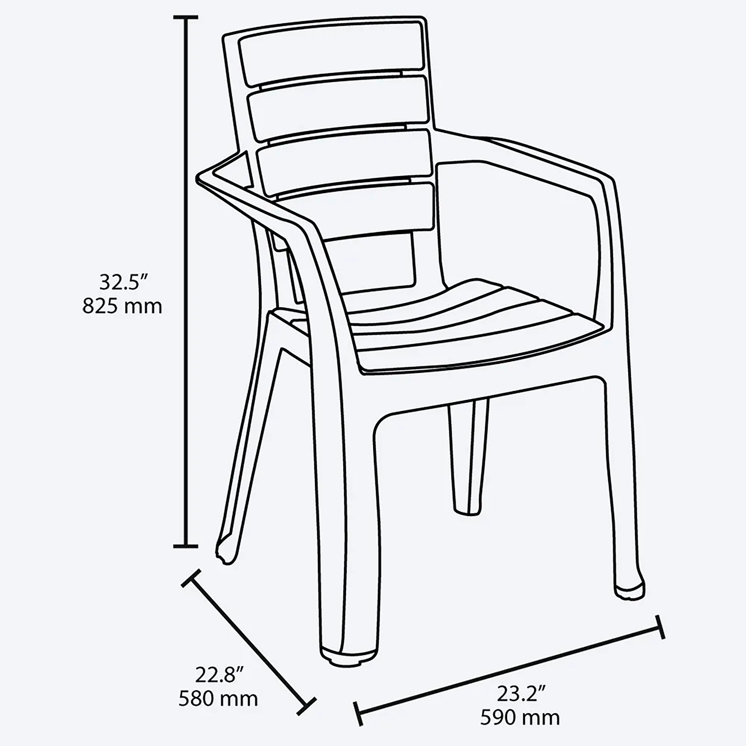 SILLA BARU C/BRAZOS NEGRO RIMAX