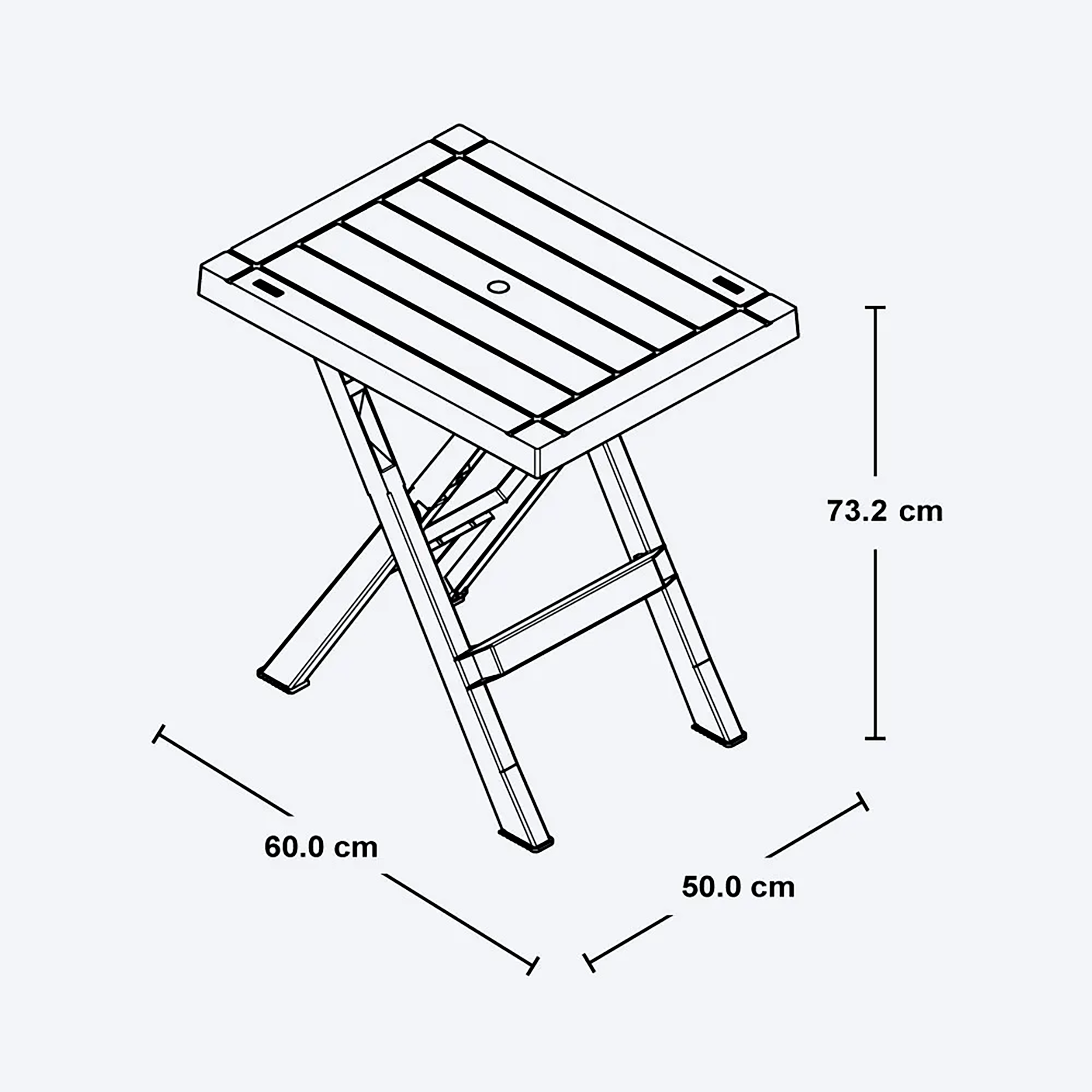 MESA PLEGABLE BARU TAUPE RIMAX