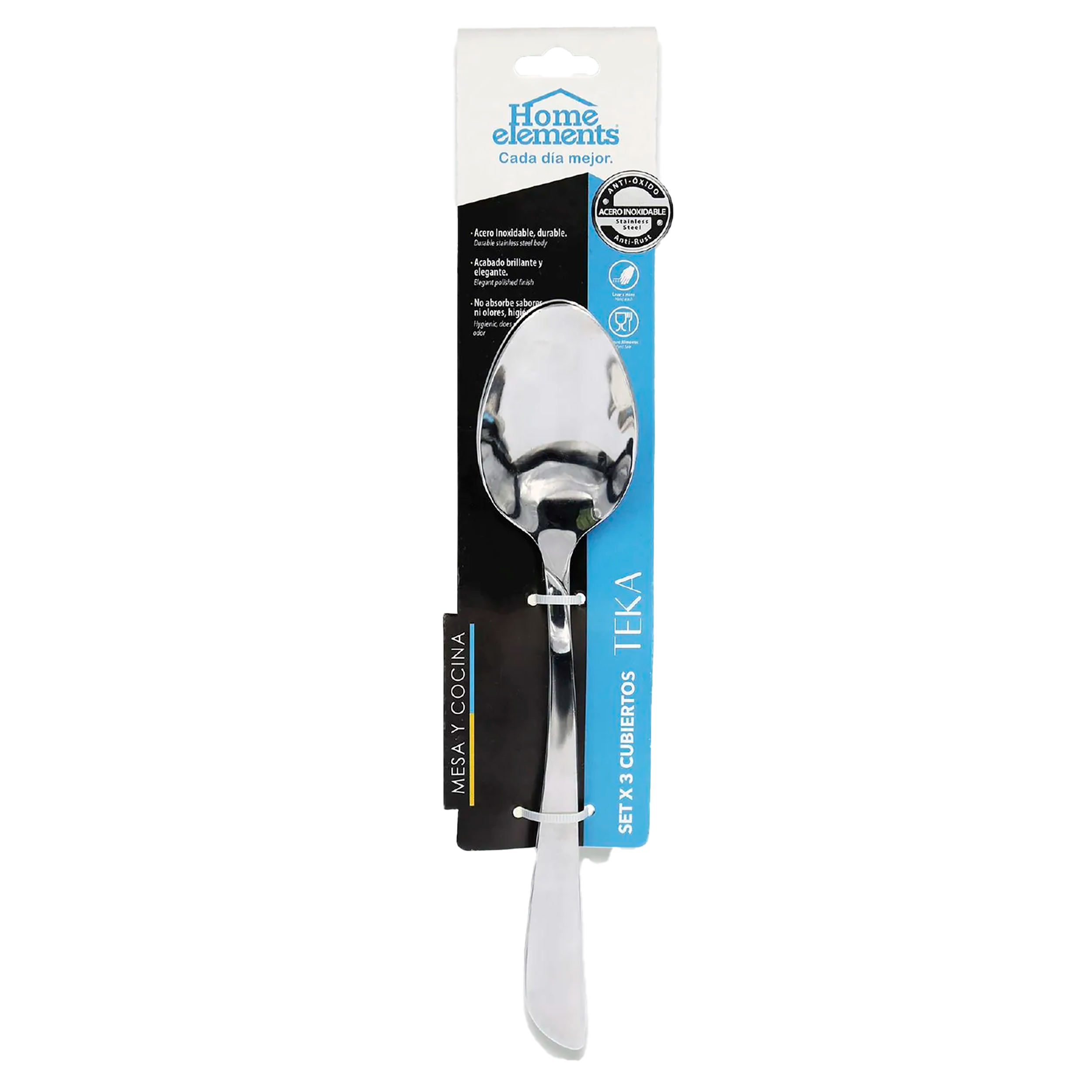 Set x 3 Cucharas Sopa Teka 299894334 Home Elements