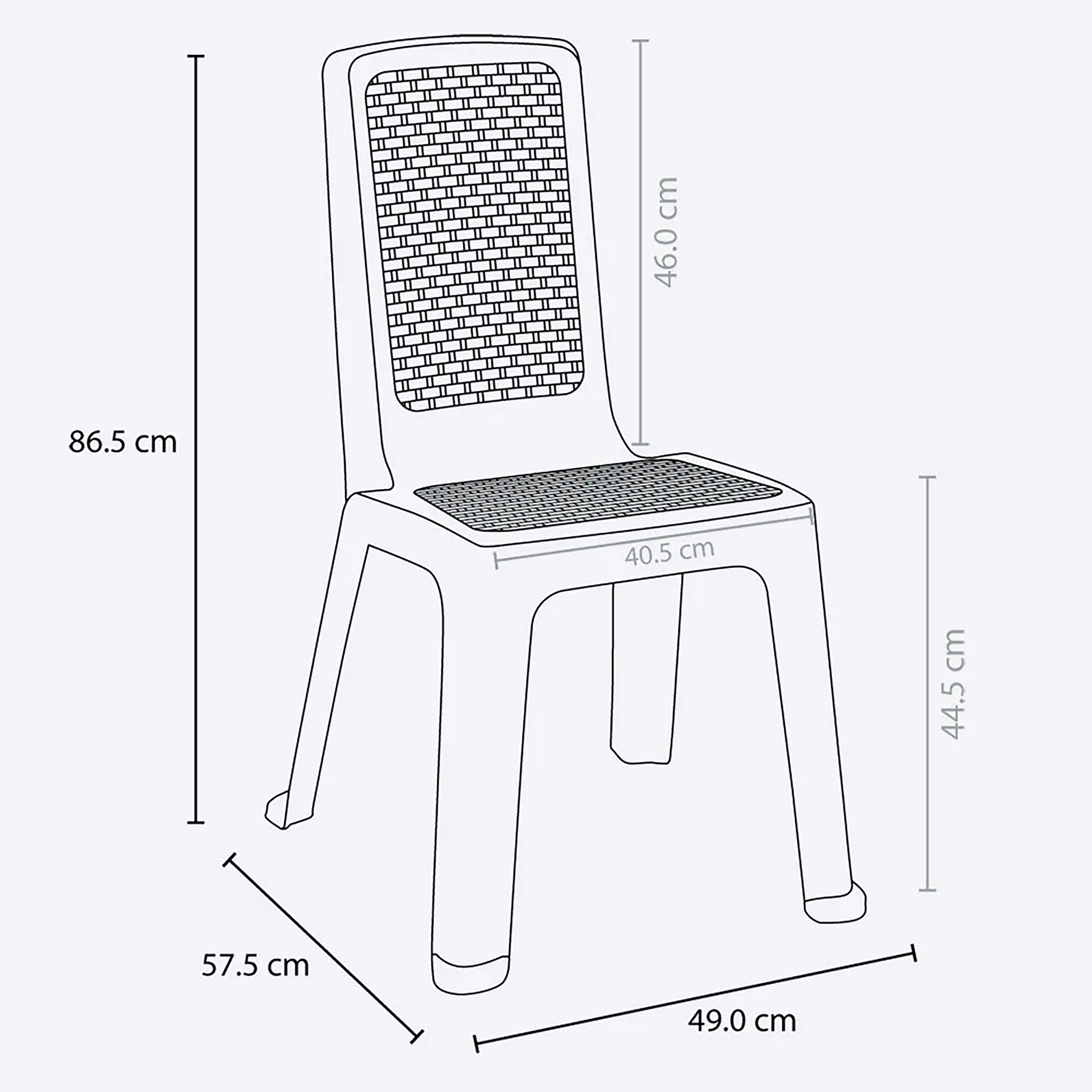 Silla Eterna Sin Brazos Wengue RIMAX