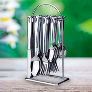 SET DE CUBIERTOS X 24 PZAS ACERO INOX C/