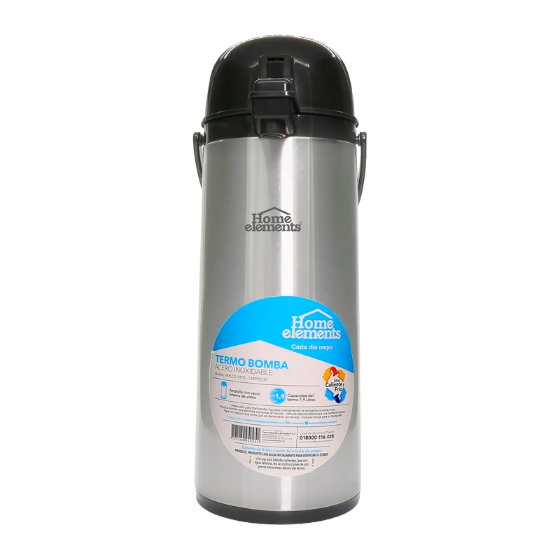 TERMO BOMBA ACERO INOX 1,9LT HEPLCD19DS