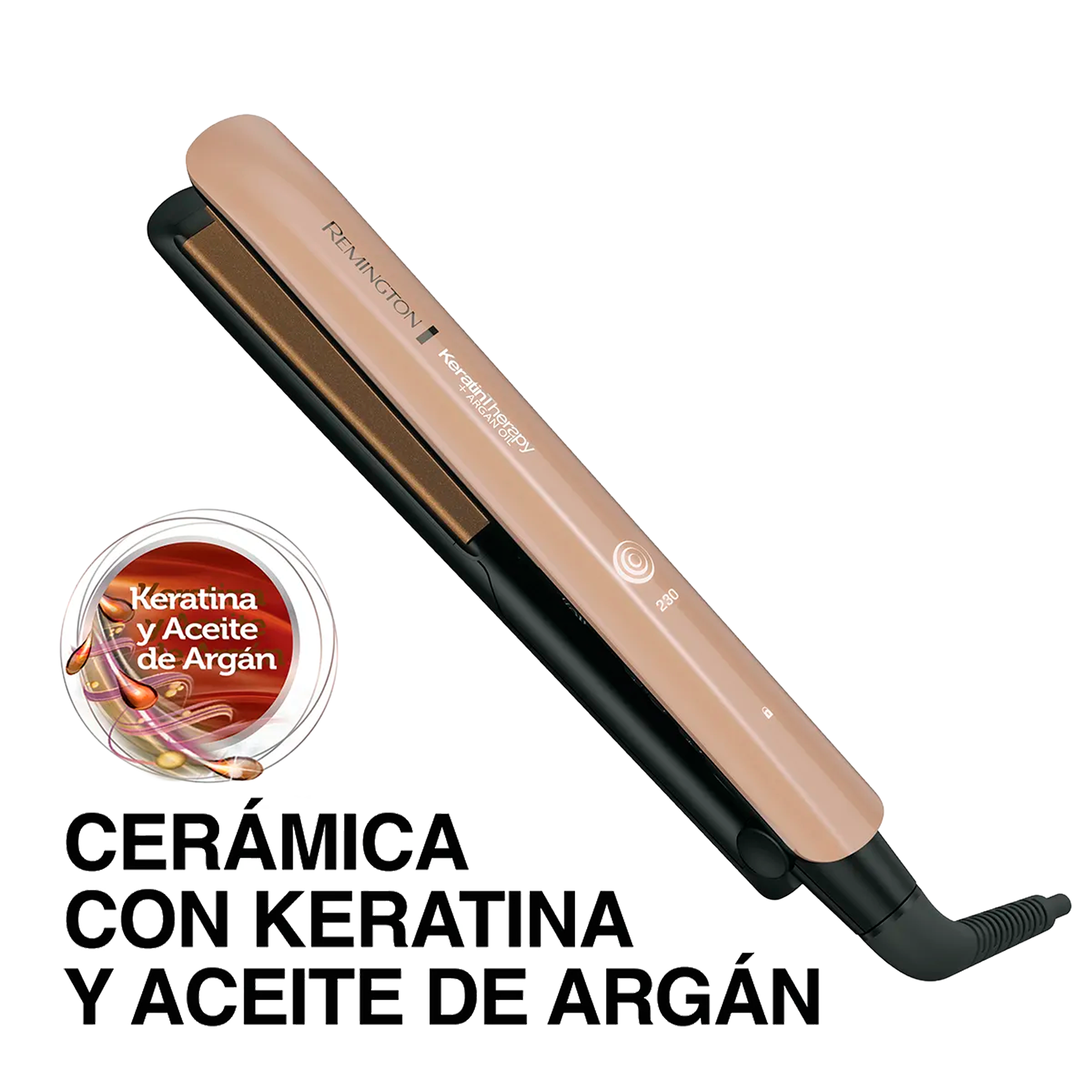 PLANCHA KERATINAY ACEITE ARGAN REMINGTON