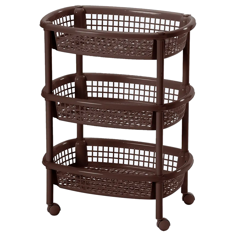 Canasta Móvil Ovalada Wengue RIMAX