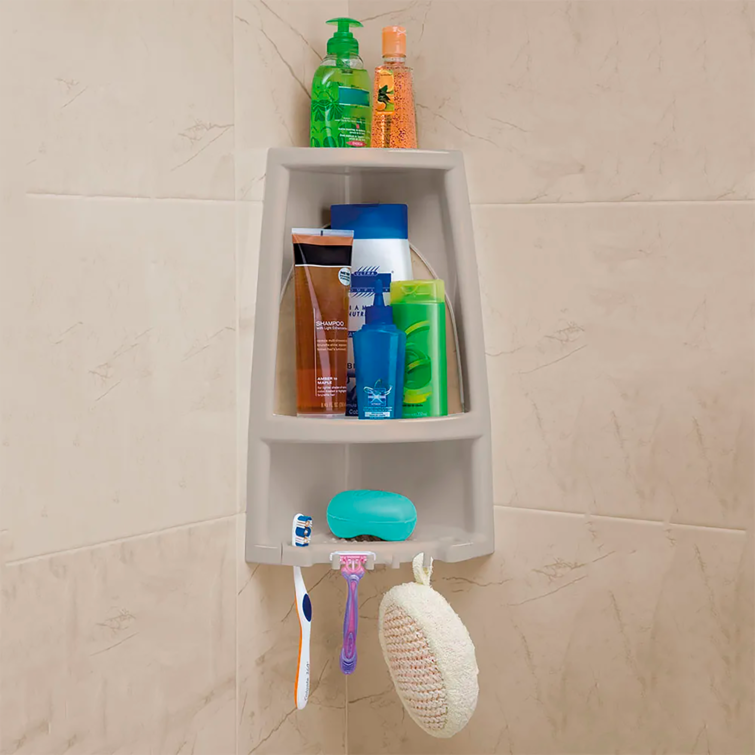 Esquinero para Baño Taupe RIMAX