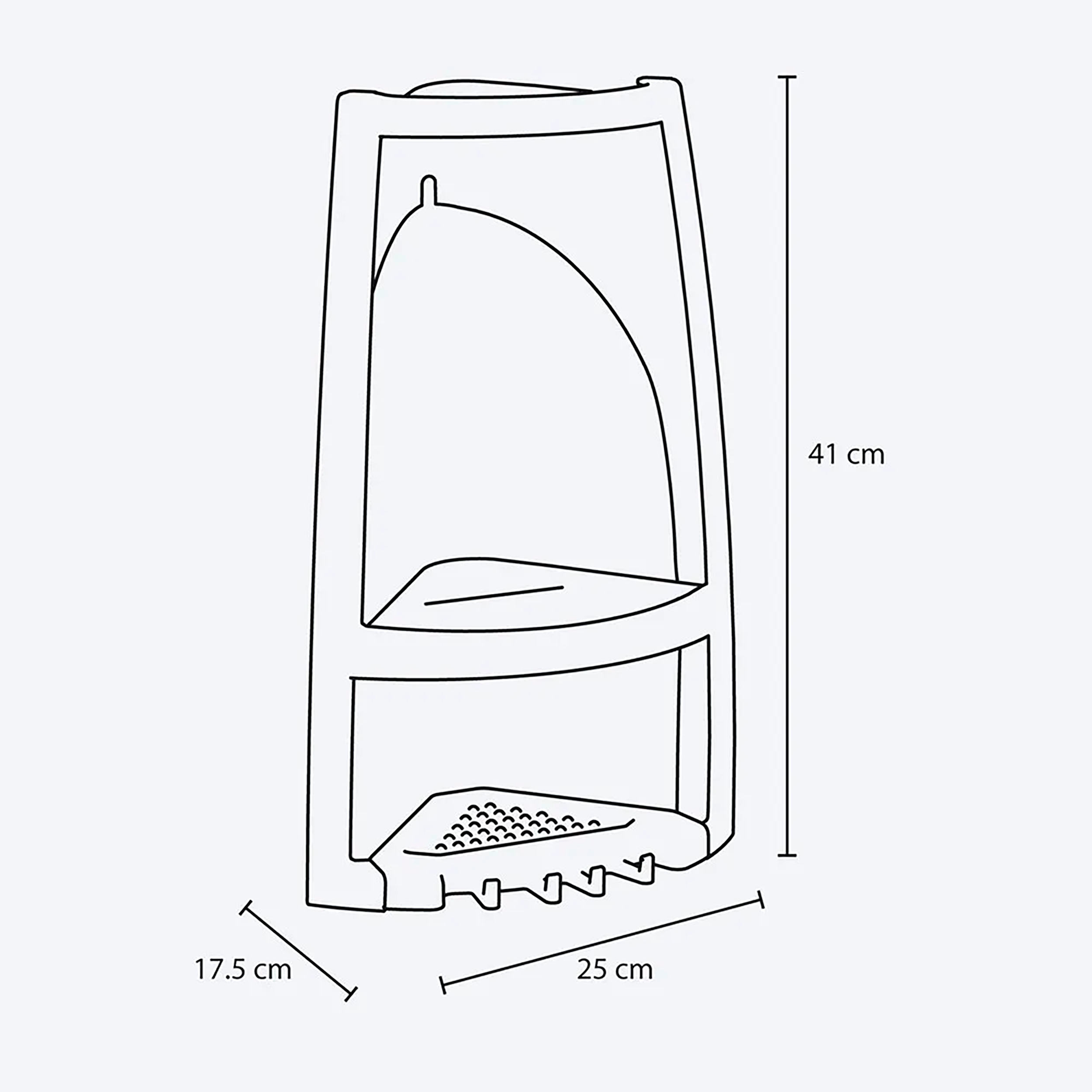 Esquinero para Baño Taupe RIMAX