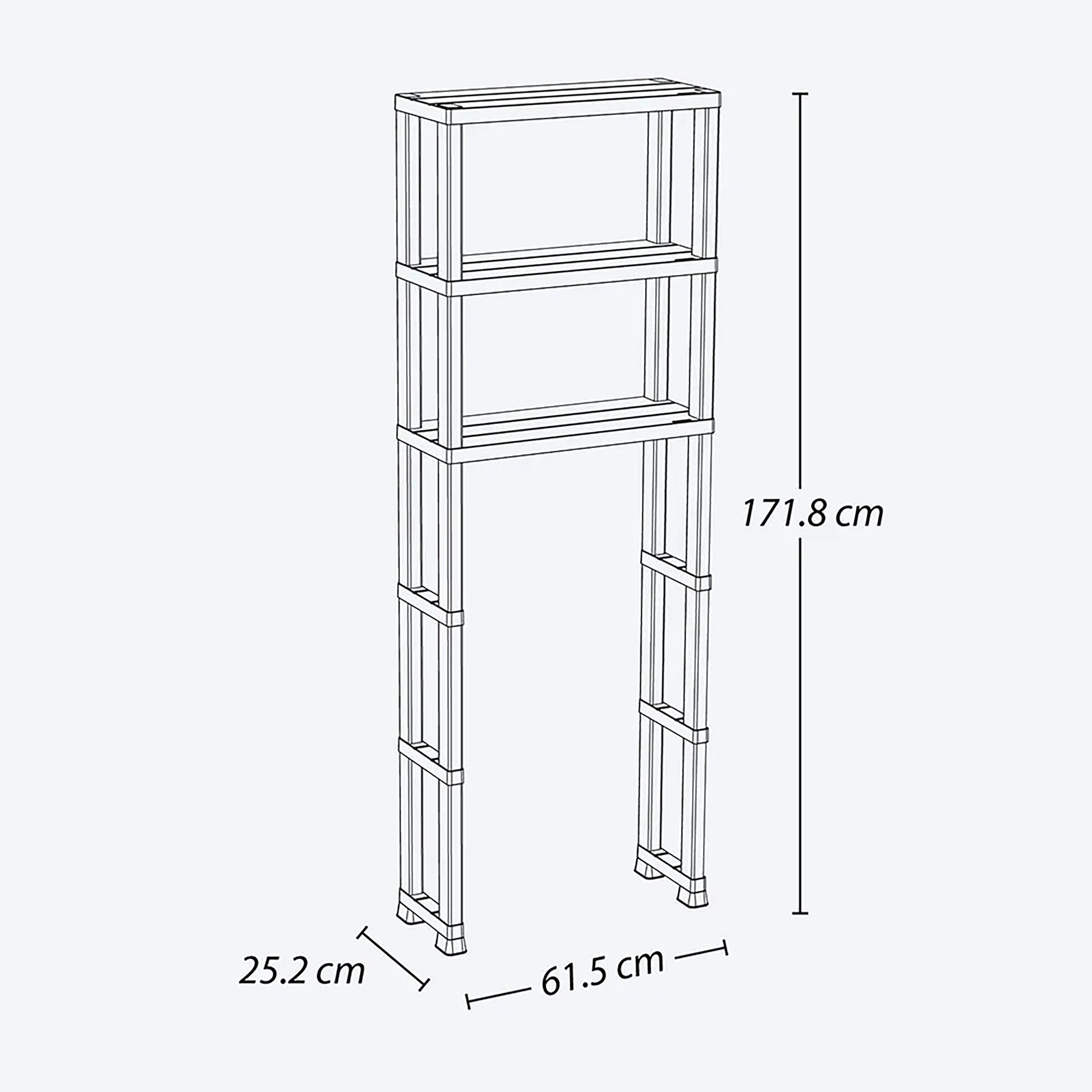 Estante Organizador 3 Niveles para Baño RIMAX
