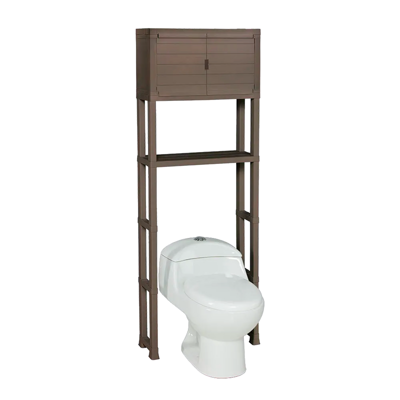 ESTANTE ORG BAÑO CON PUERTAS MOCCA RIMAX