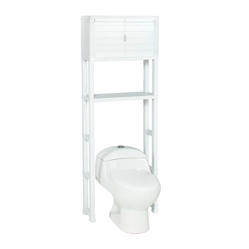 ESTANTE ORG BAÑO CON PUERTA BLANCO RIMAX