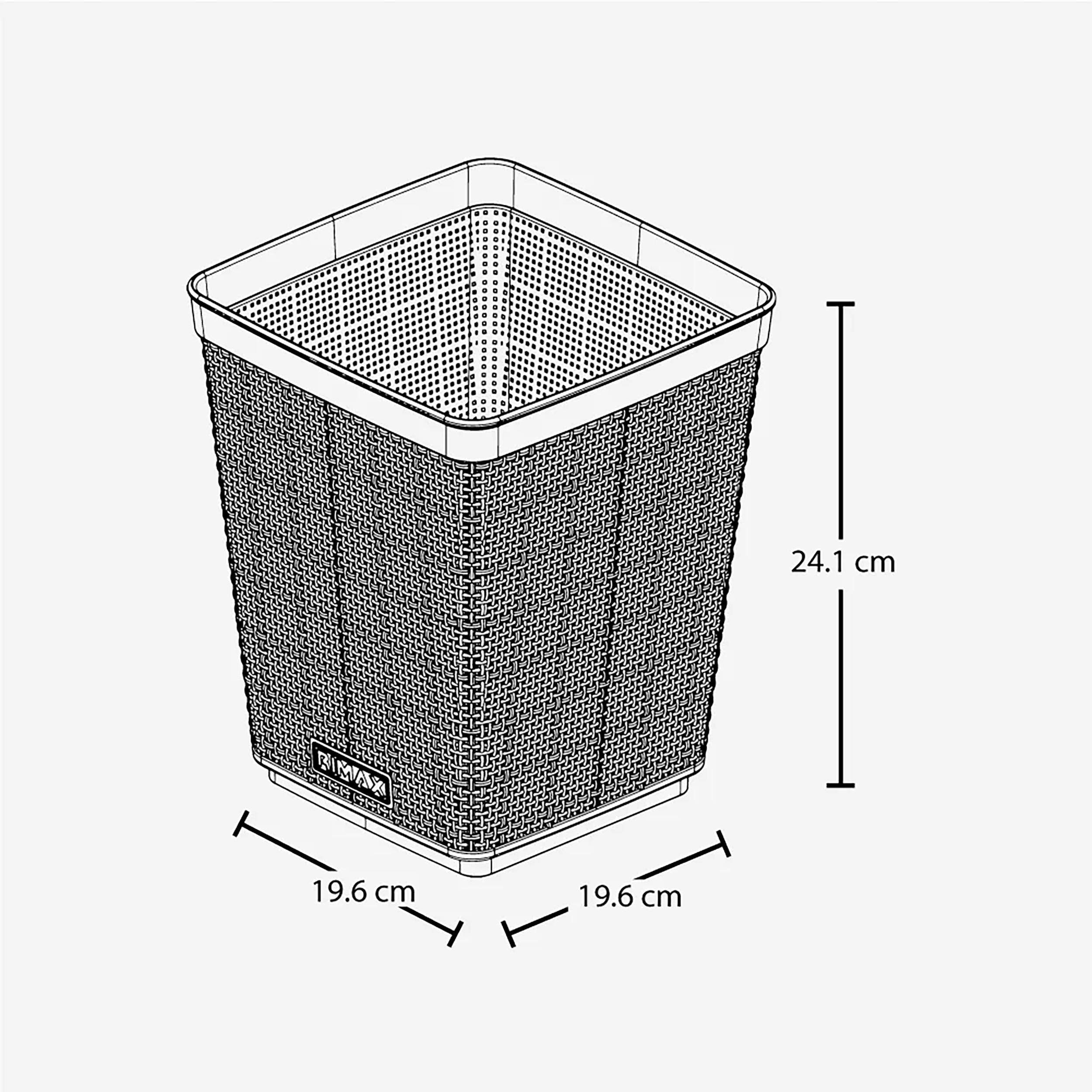 PAPELERA FIQUE 6L LAVENDER U/E12