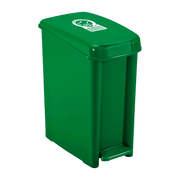 BASURERO PED 10L VERDE ORGAN APROV U/E6